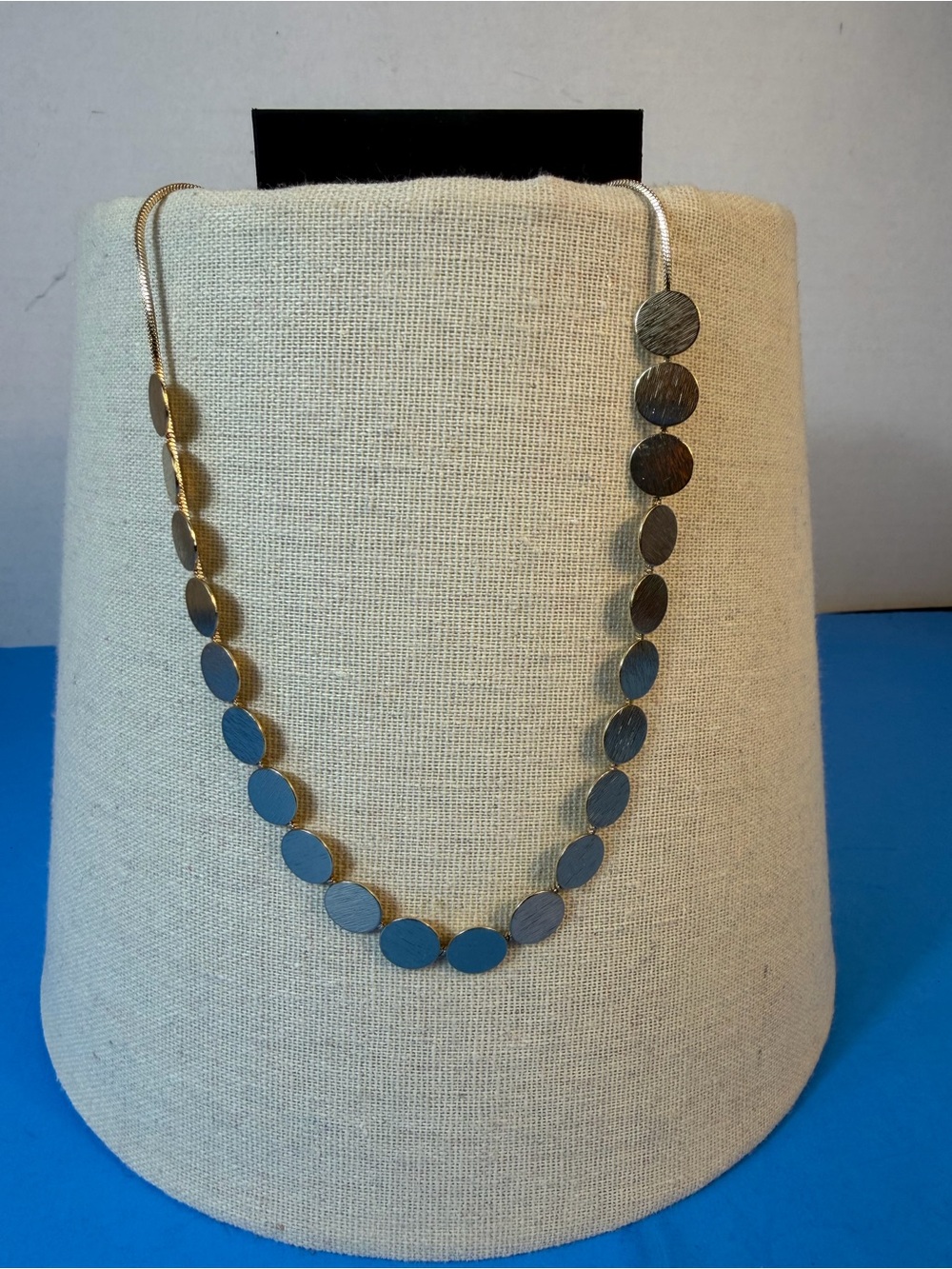 Gold Disc Station Necklace - Women Jewelry
